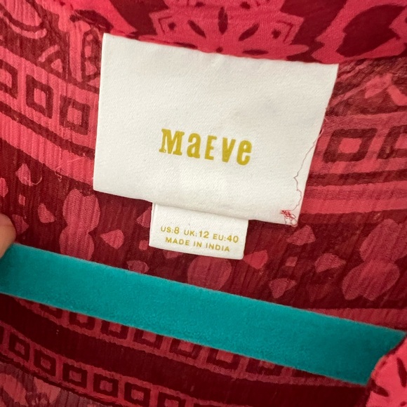 Maeve Red Geometric Patterned Dress - Picture 5 of 5